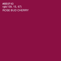 #8B0F43 - Rose Bud Cherry Color Image